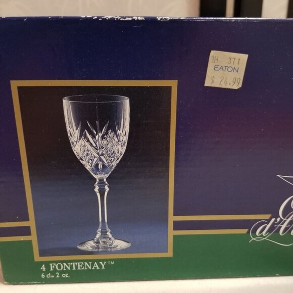 Cristal D'Arques - 1980's Fontenay Liquer Sherry Cordial Glasses - Set of 4 NIB - Picture 4 of 9